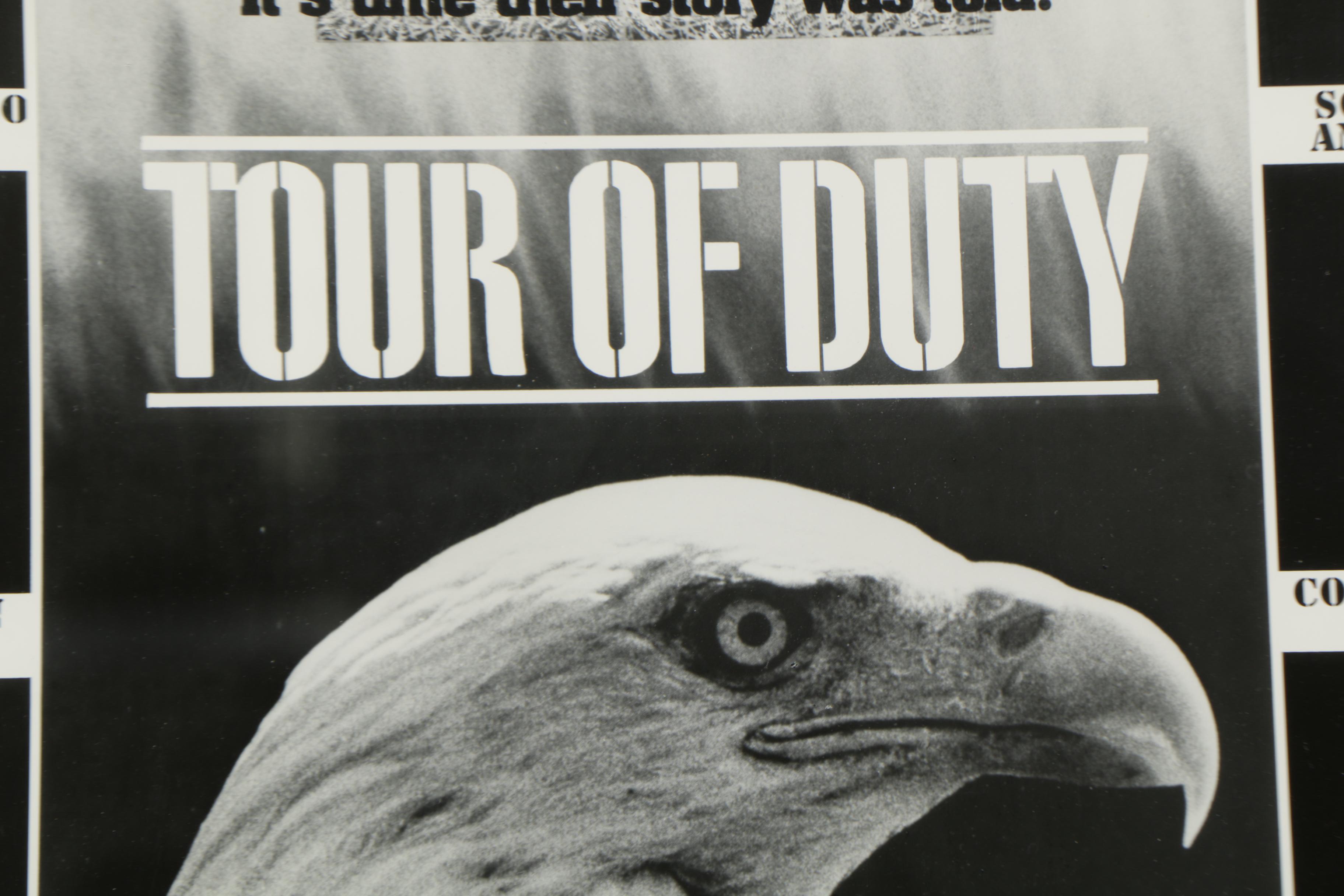 Halftone Poster Mock-up for the "Tour of Duty" Television Show