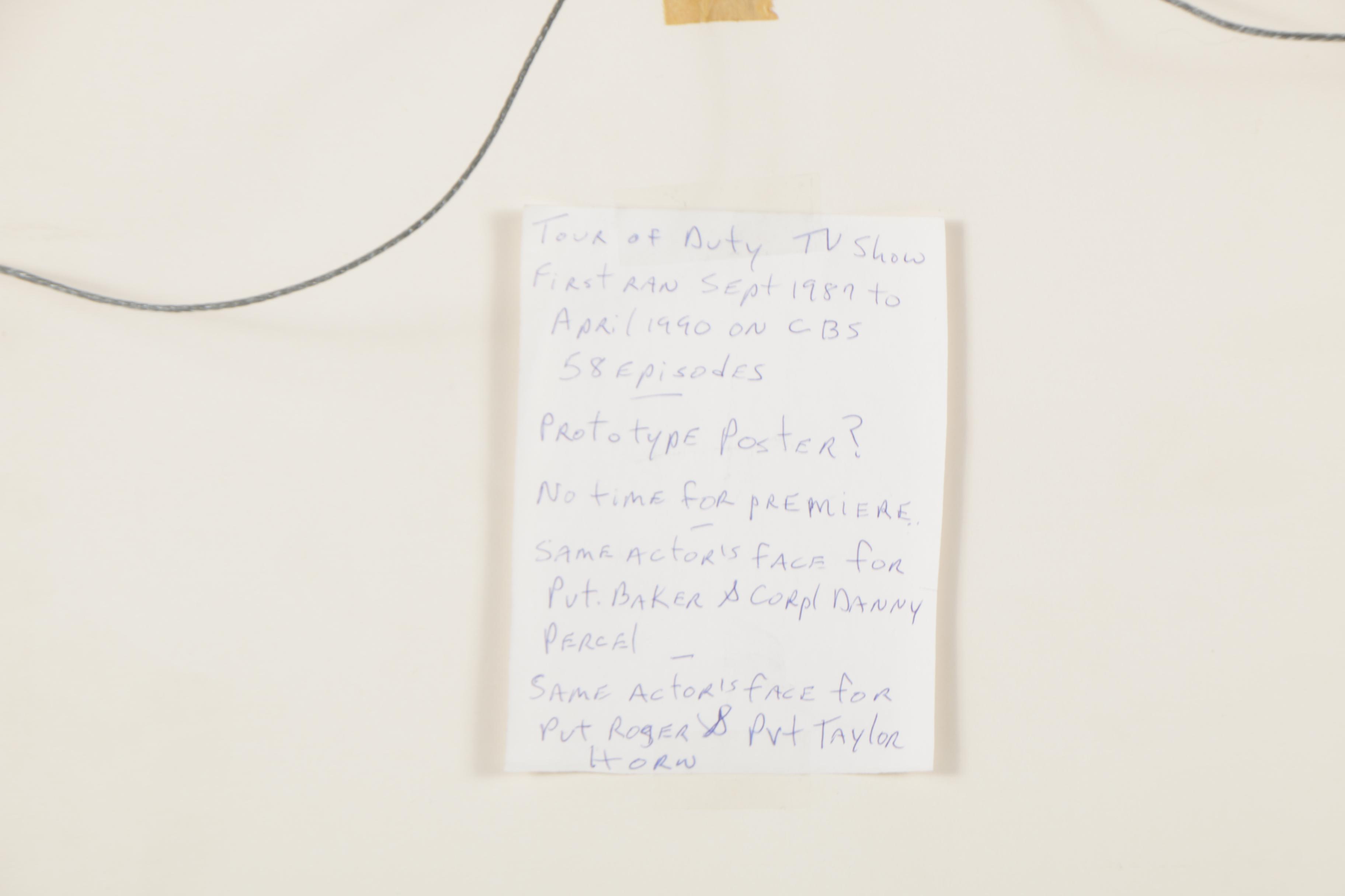 Halftone Poster Mock-up for the "Tour of Duty" Television Show