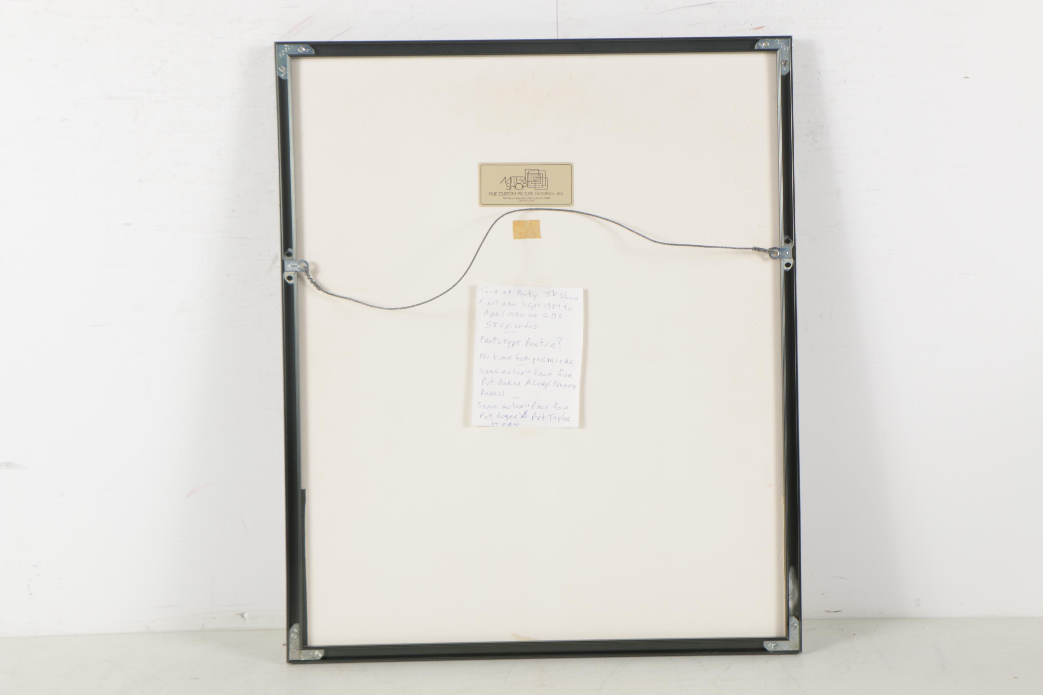 Halftone Poster Mock-up for the "Tour of Duty" Television Show