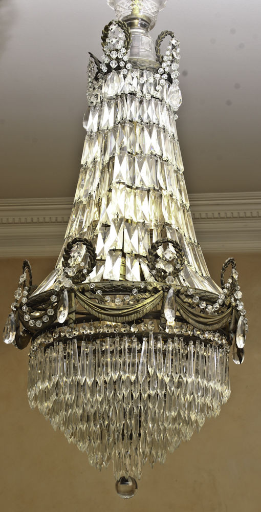 French Style Crystal Basket Chandelier