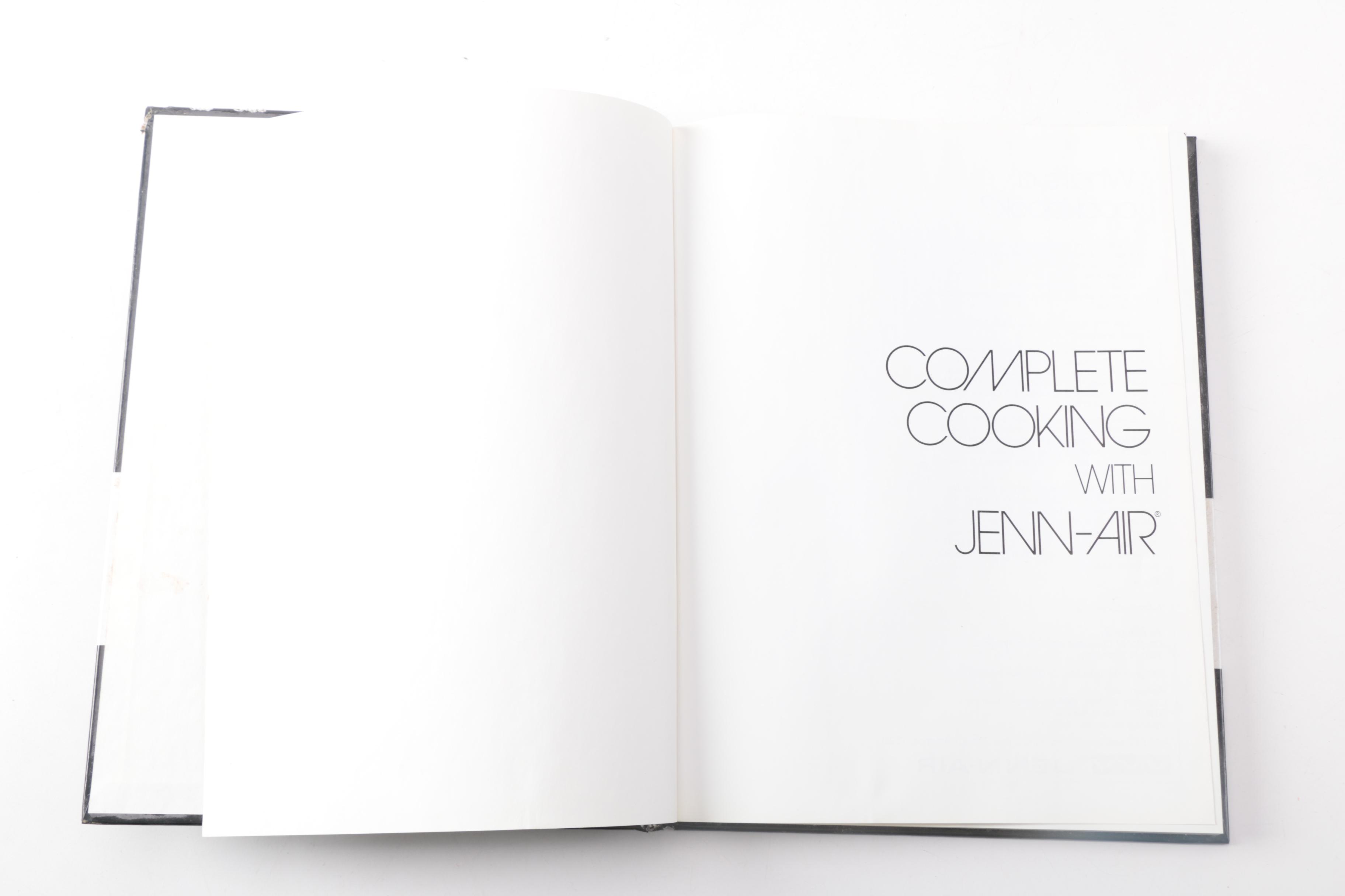 Vintage Cookbooks Including 1987 "Complete Cooking with Jenn-Air"