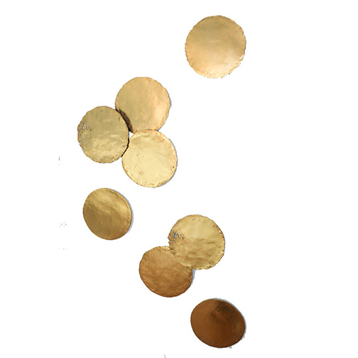 Mitchell Gold + Bob Williams Gold Leaf Wood Disk Wall Art