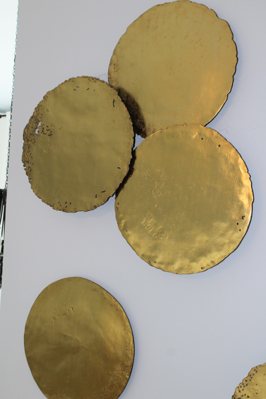 Mitchell Gold + Bob Williams Gold Leaf Wood Disk Wall Art