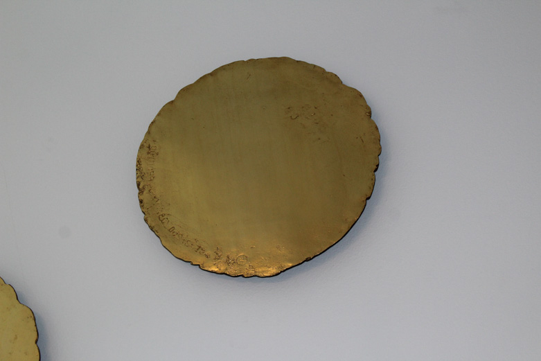 Mitchell Gold + Bob Williams Gold Leaf Wood Disk Wall Art