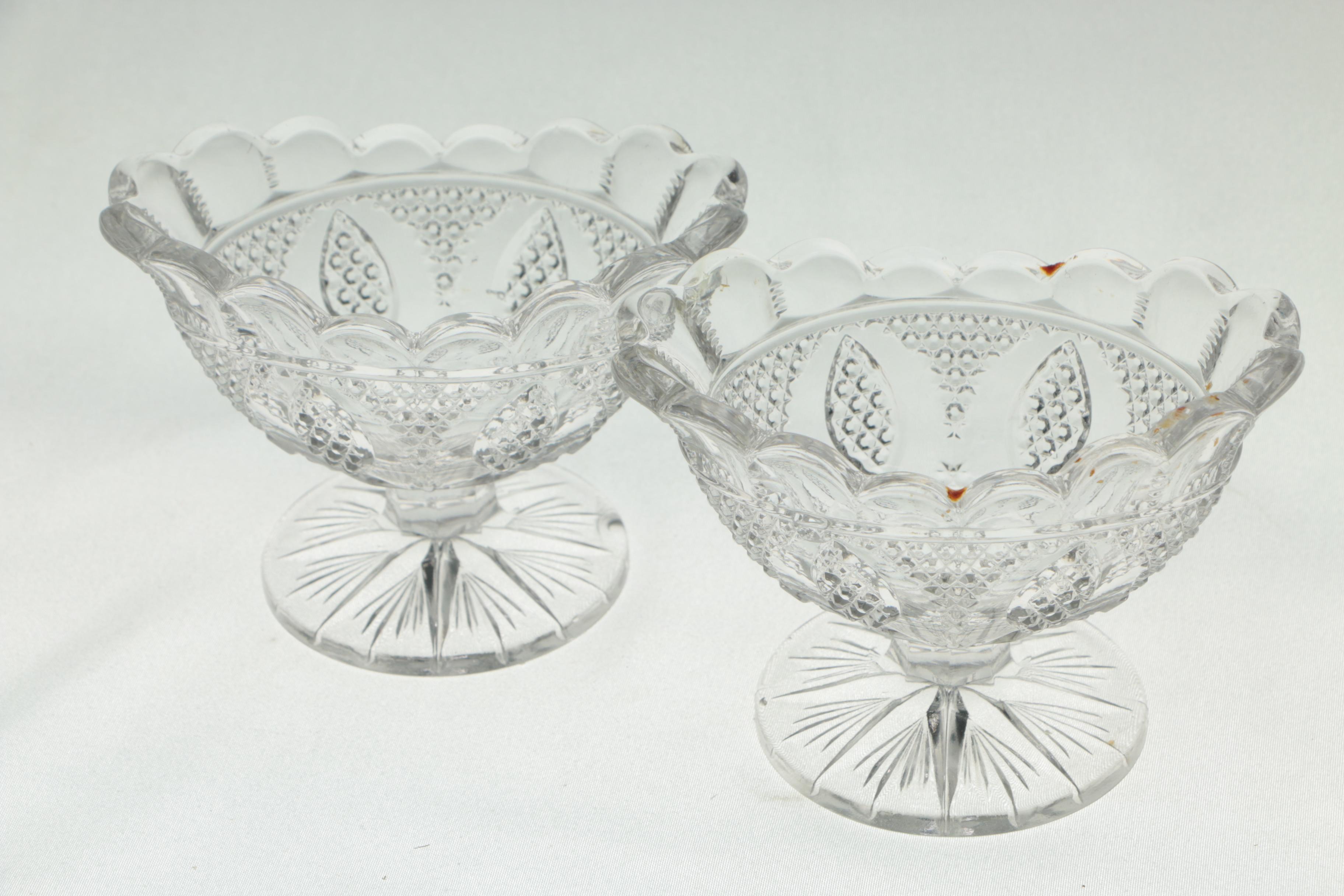 Vintage Glass Goblets and Sherbet Cups
