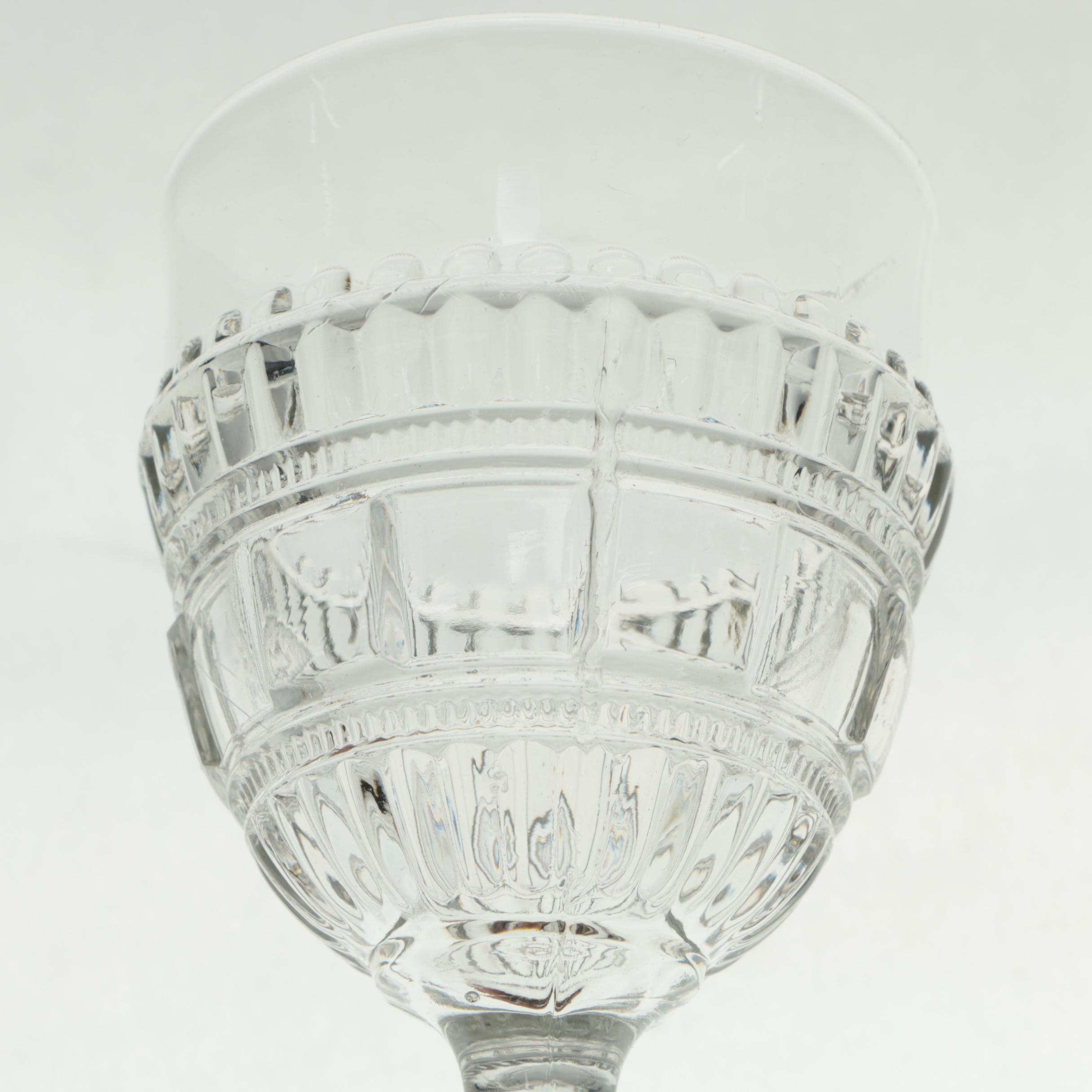 Vintage Glass Goblets and Sherbet Cups