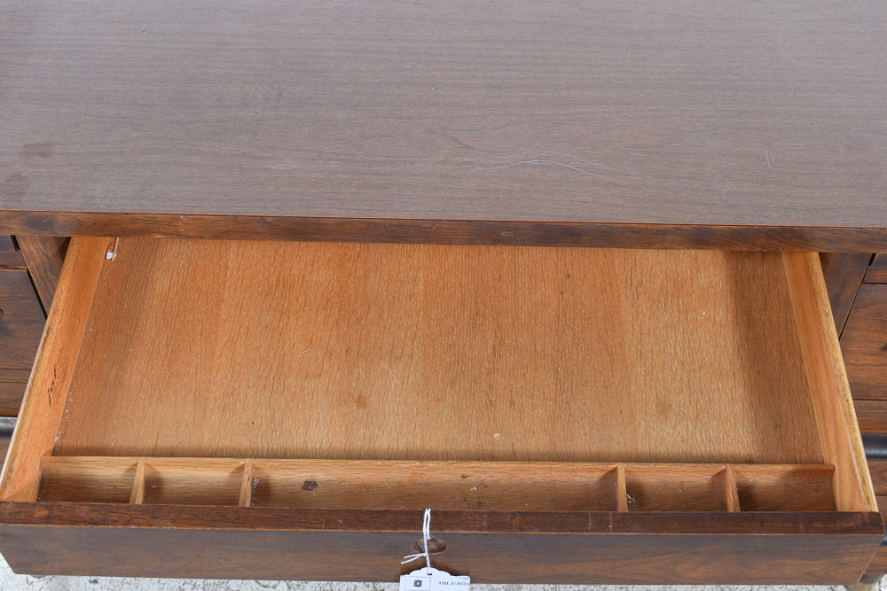 Vintage Jofco Mid Century Modern Walnut Executive Desk