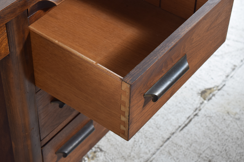 Vintage Jofco Mid Century Modern Walnut Executive Desk