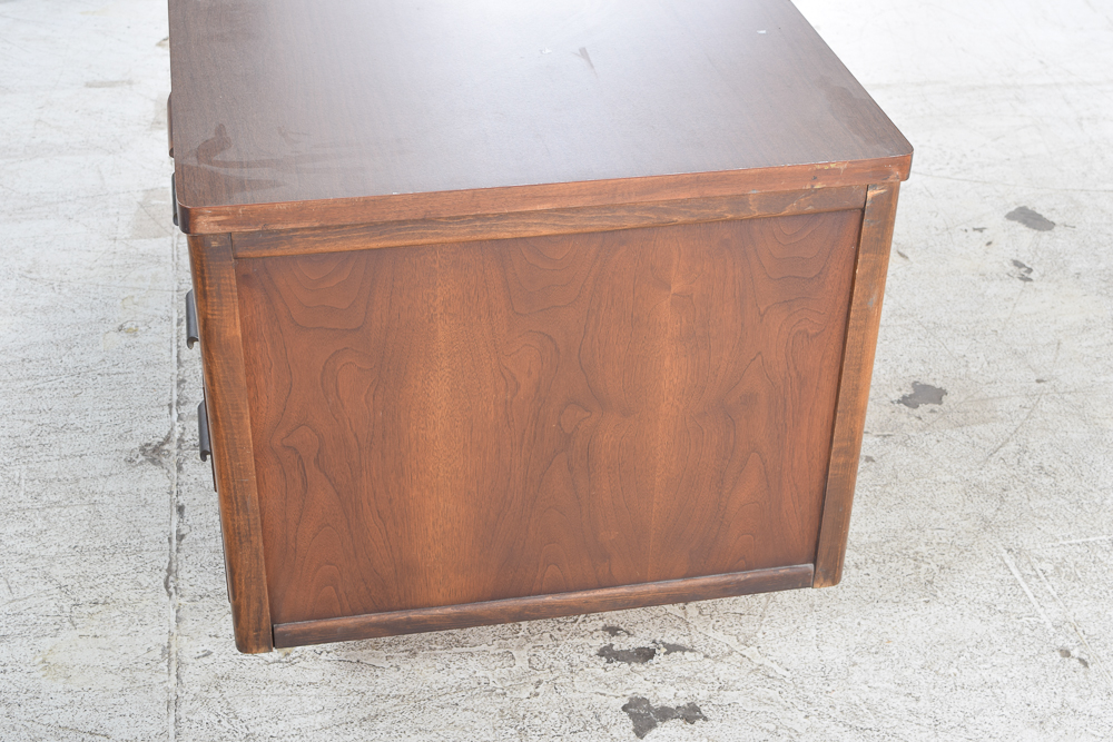 Vintage Jofco Mid Century Modern Walnut Executive Desk