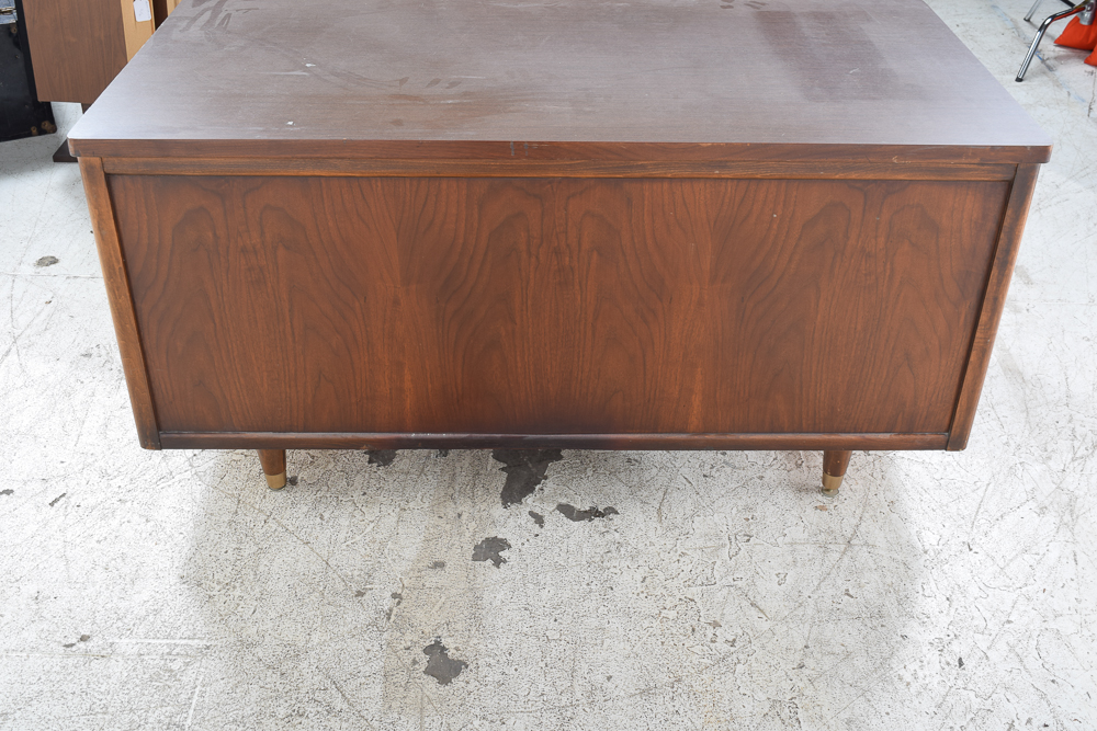 Vintage Jofco Mid Century Modern Walnut Executive Desk