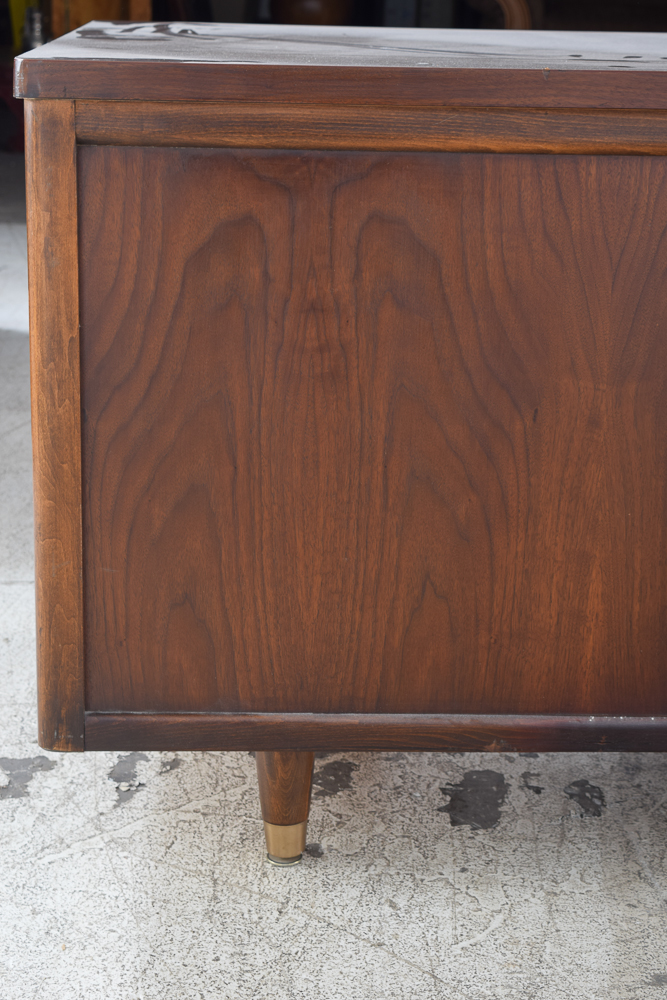 Vintage Jofco Mid Century Modern Walnut Executive Desk