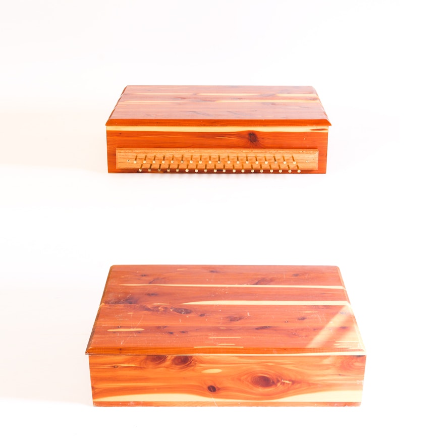 Cedar Storage Boxes