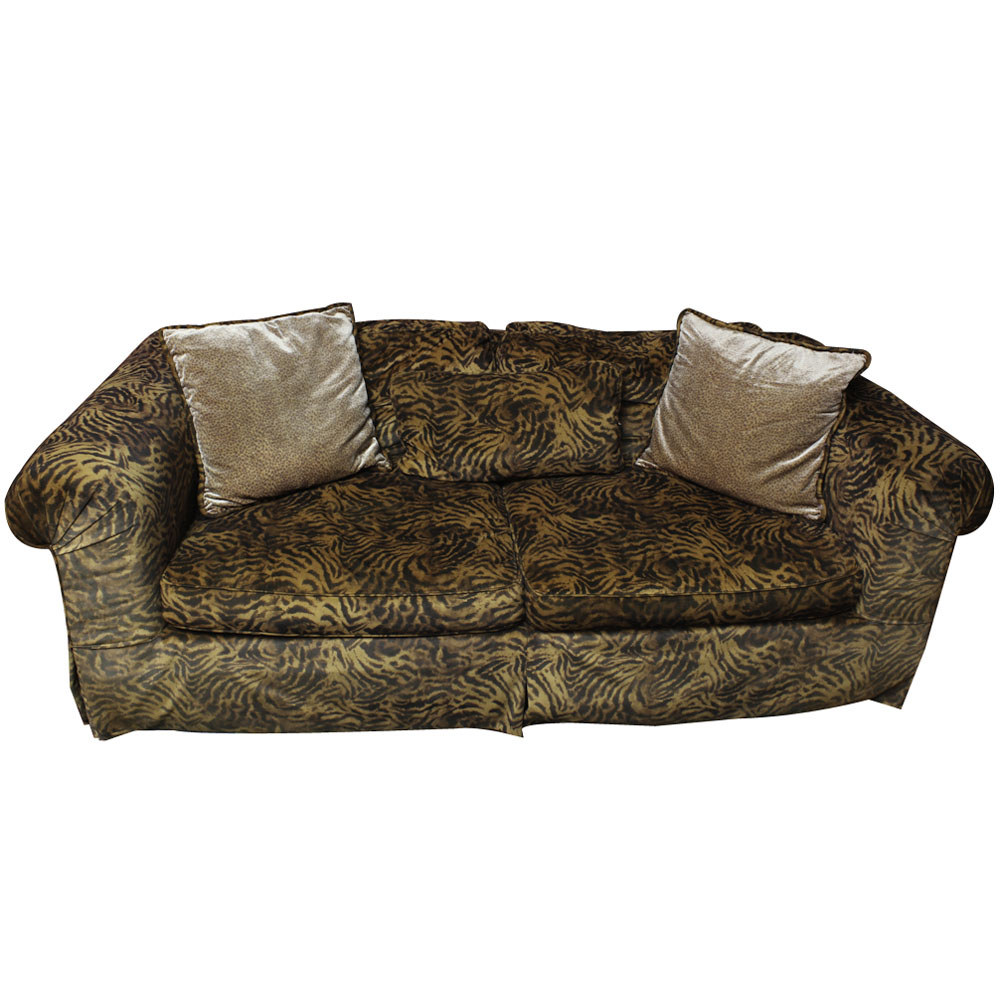 Contemporary Animal Print Sofa