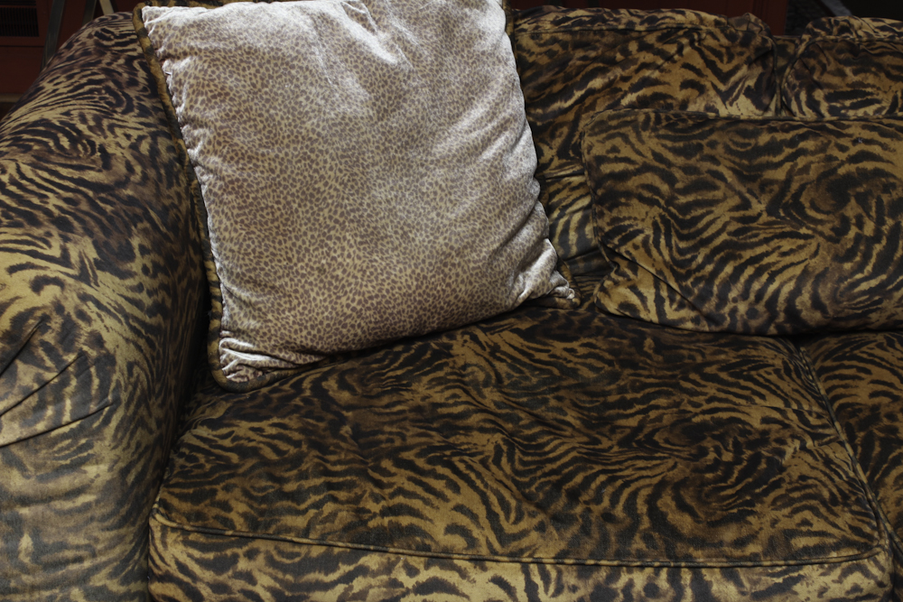 Contemporary Animal Print Sofa