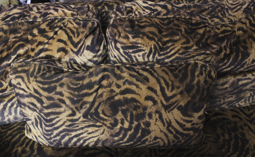 Contemporary Animal Print Sofa