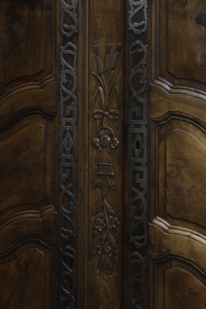 French Louis XV Provençal Armoire with Fitted Interior