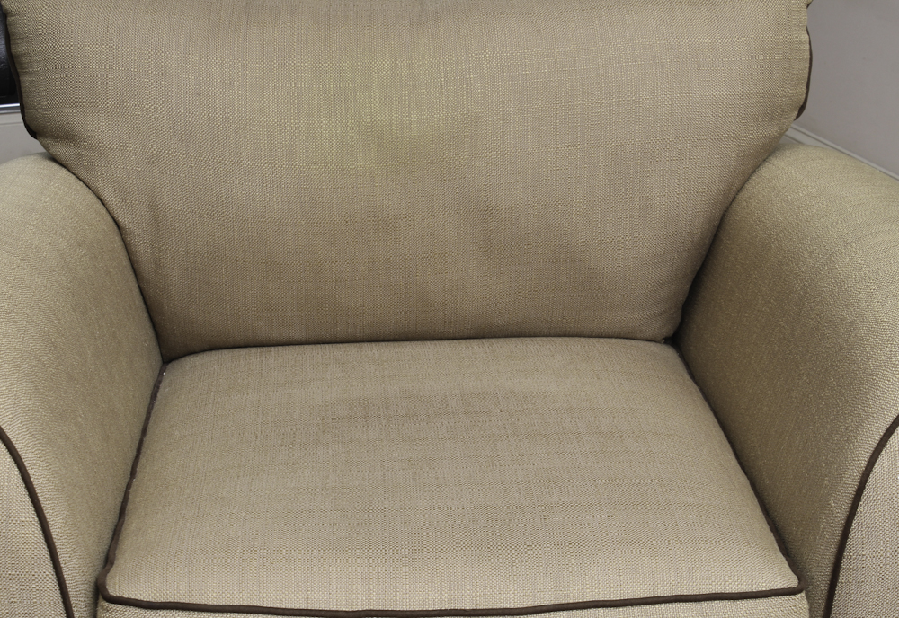 Linen Upholstered Lounge Chair