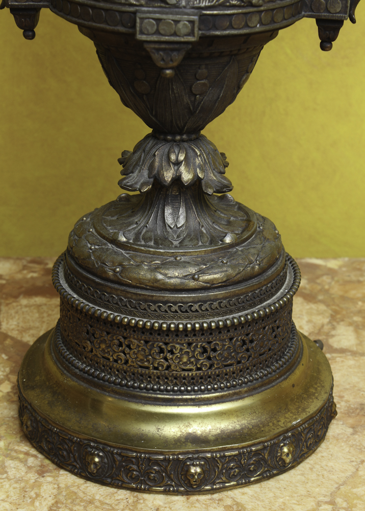 Vintage Brass Rococo-Style Table Lamp