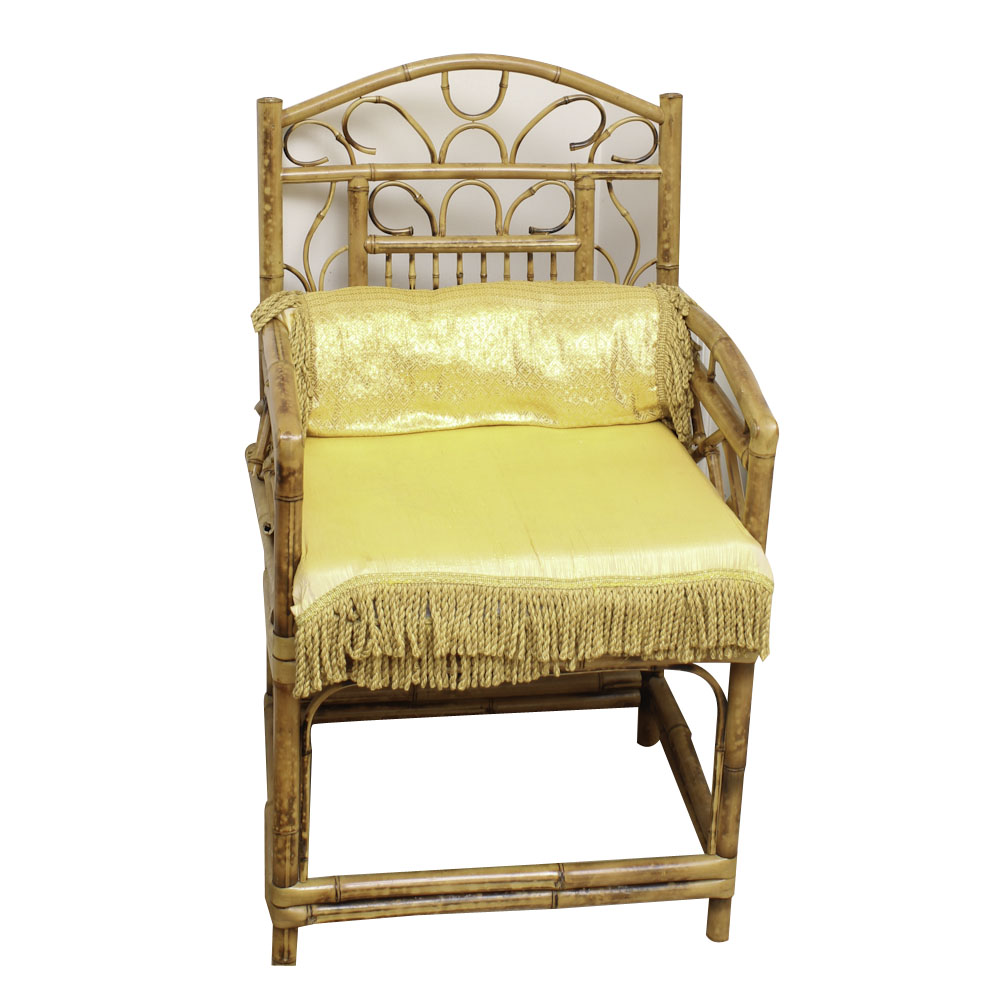 Vintage Brighton Pavilion Style Bamboo Armchair