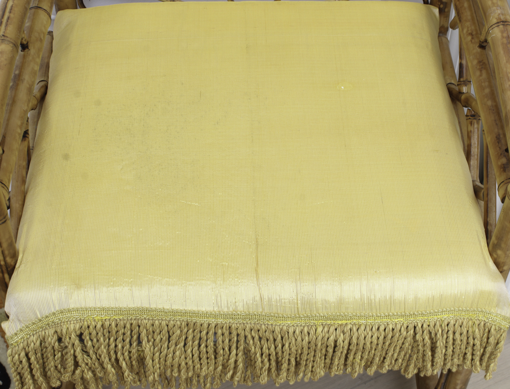 Vintage Brighton Pavilion Style Bamboo Armchair