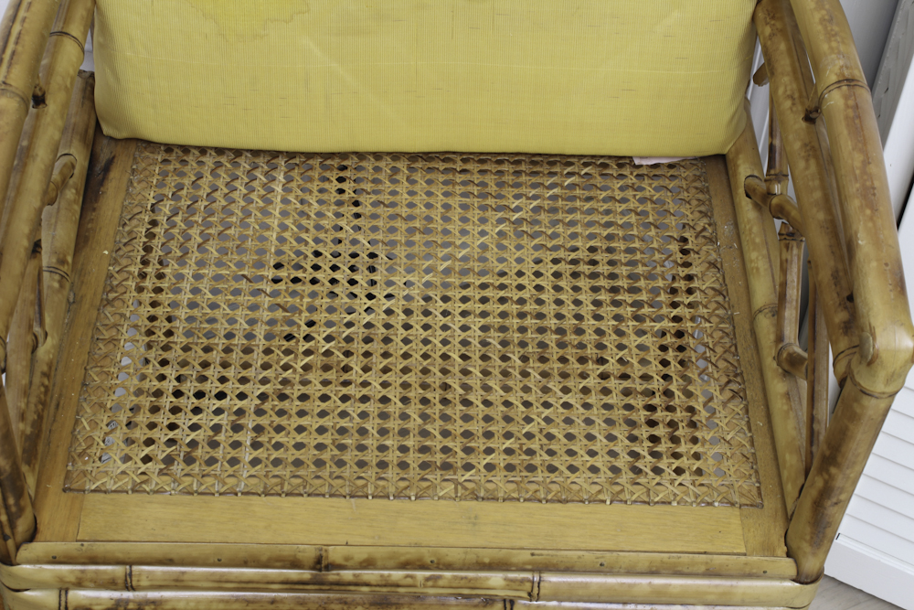Vintage Brighton Pavilion Style Bamboo Armchair