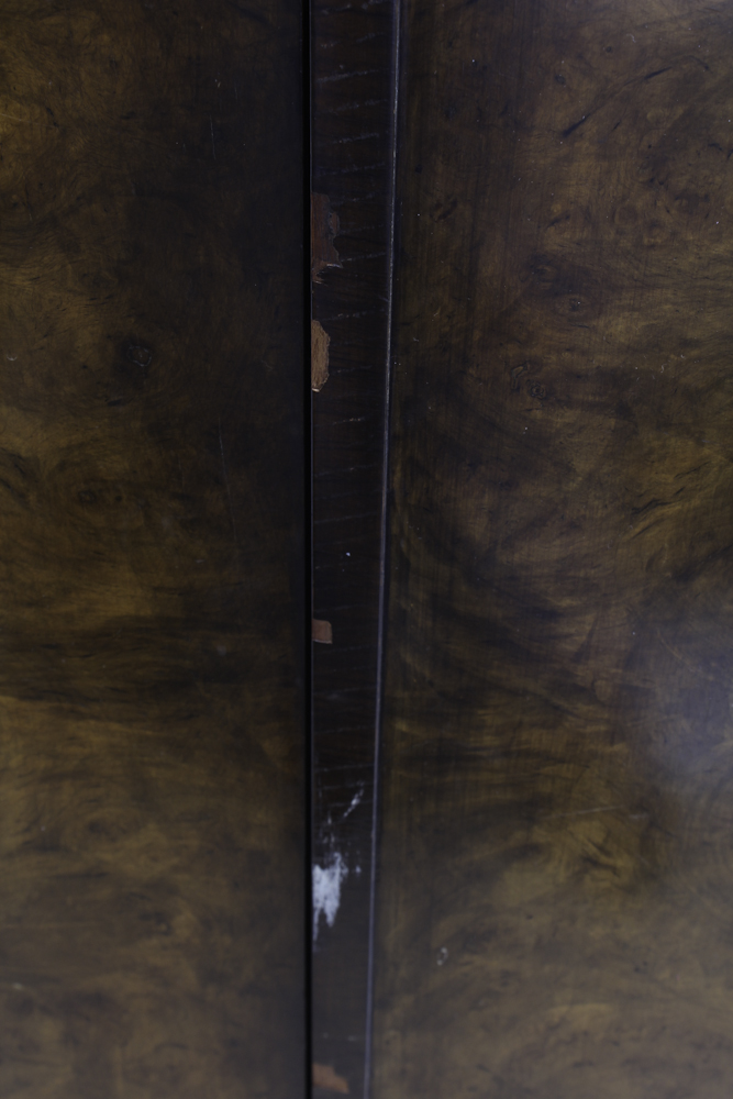 Antique Edwardian Burled Veneer Armoire