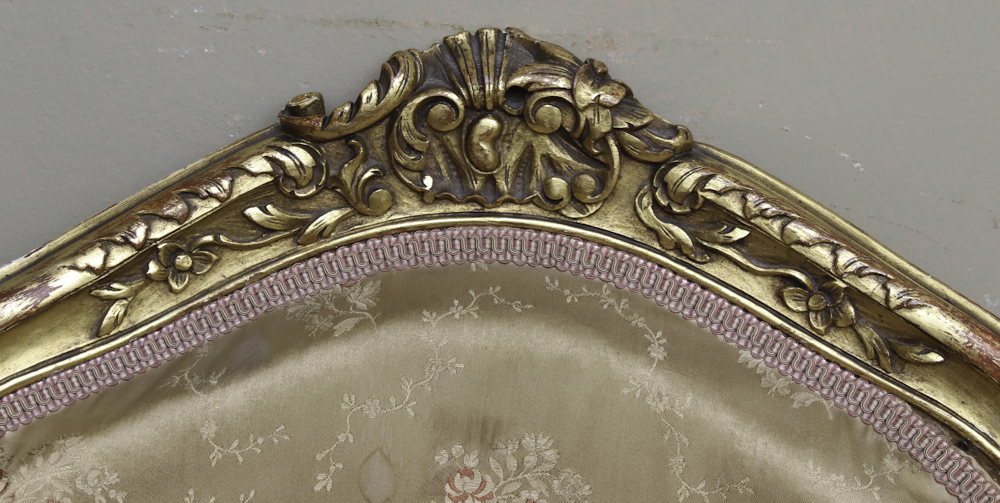 Antique Louis XV Style Gilded Fauteuil a la Reine