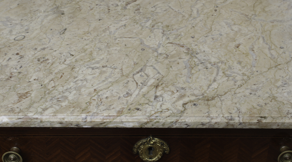 Transitional Style Inlaid Chest of Drawers