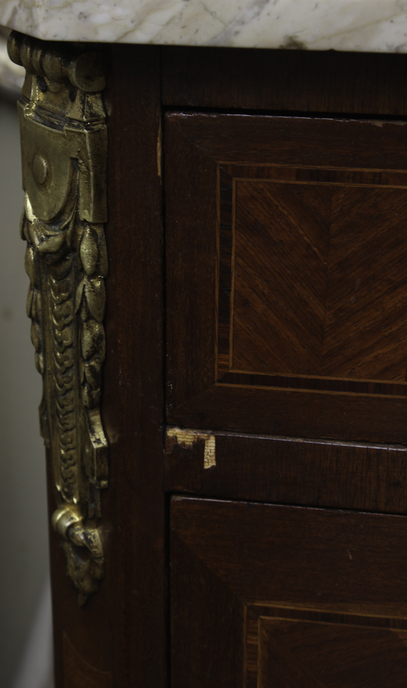 Transitional Style Inlaid Chest of Drawers