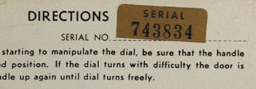 Vintage Sentry Fire Resistant Combination Safe