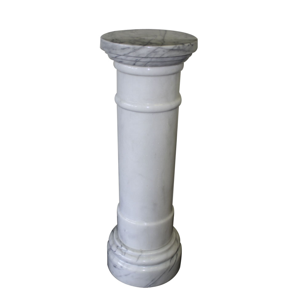 Marble Column Plant Stand
