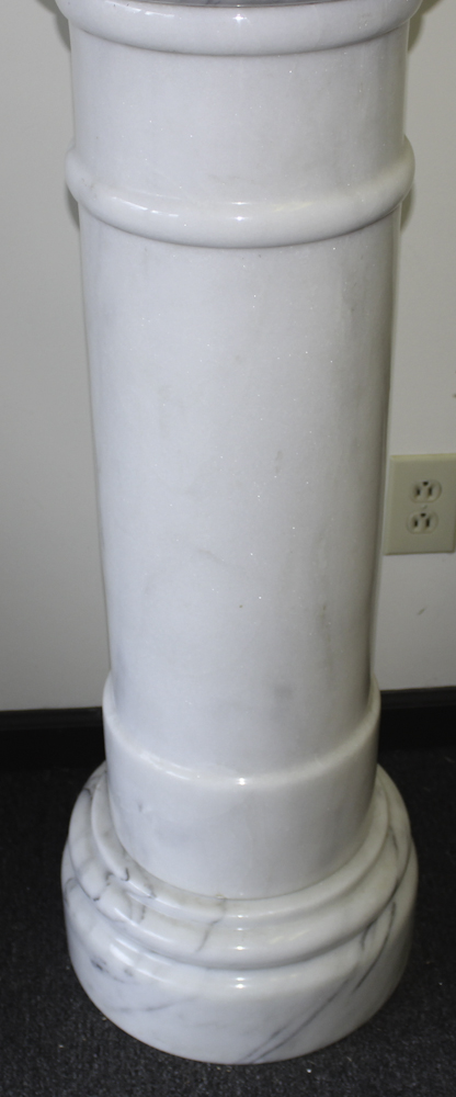 Marble Column Plant Stand