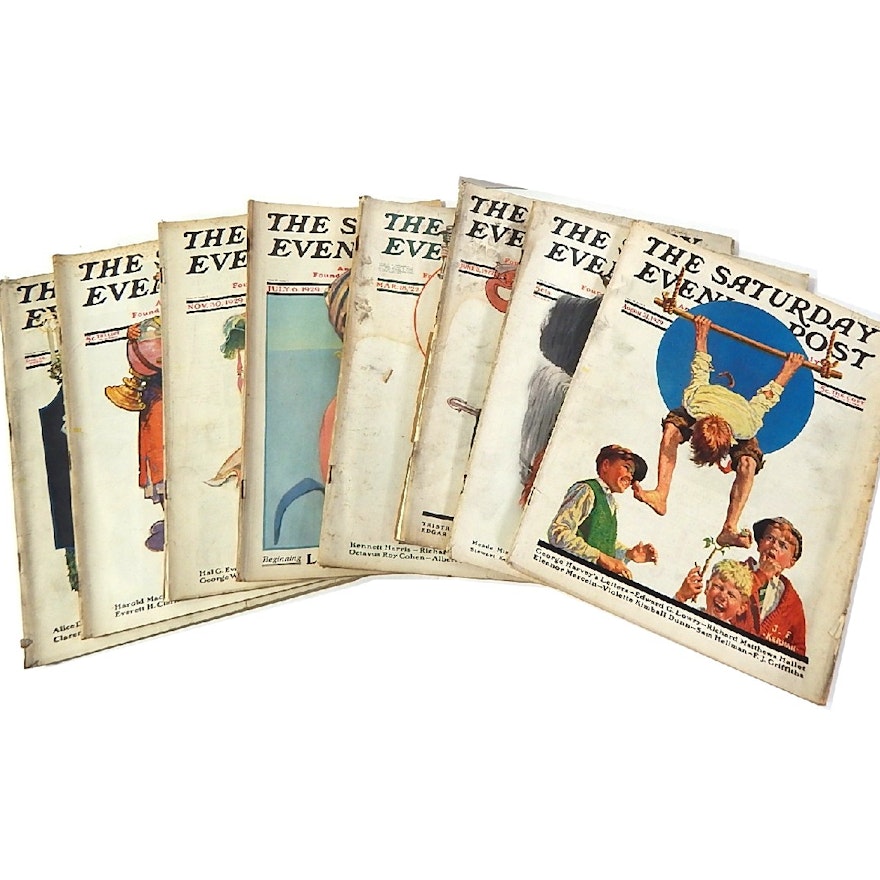 Collection of "The Saturday Evening Post" from 1920s