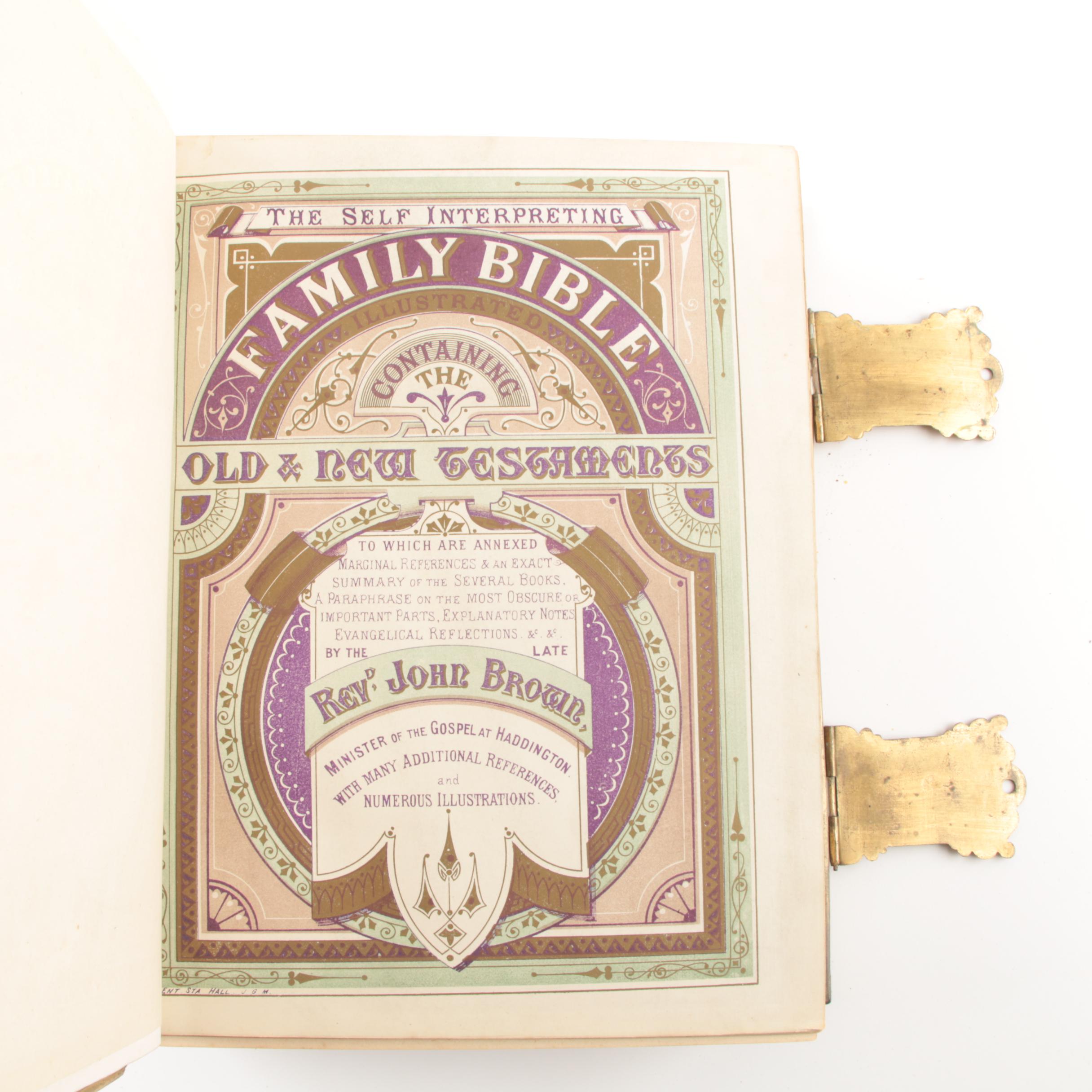 19th Century "The Self-Interpreting Family Bible"