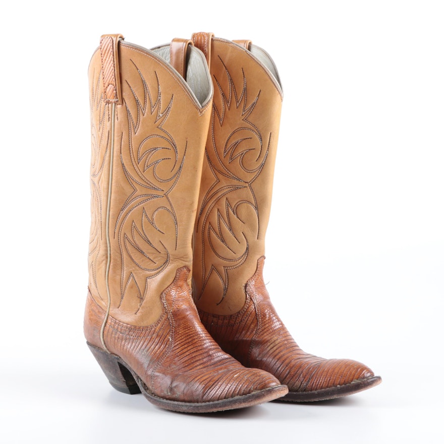 Women's Dan Post Teju Lizard Cowboy Boots