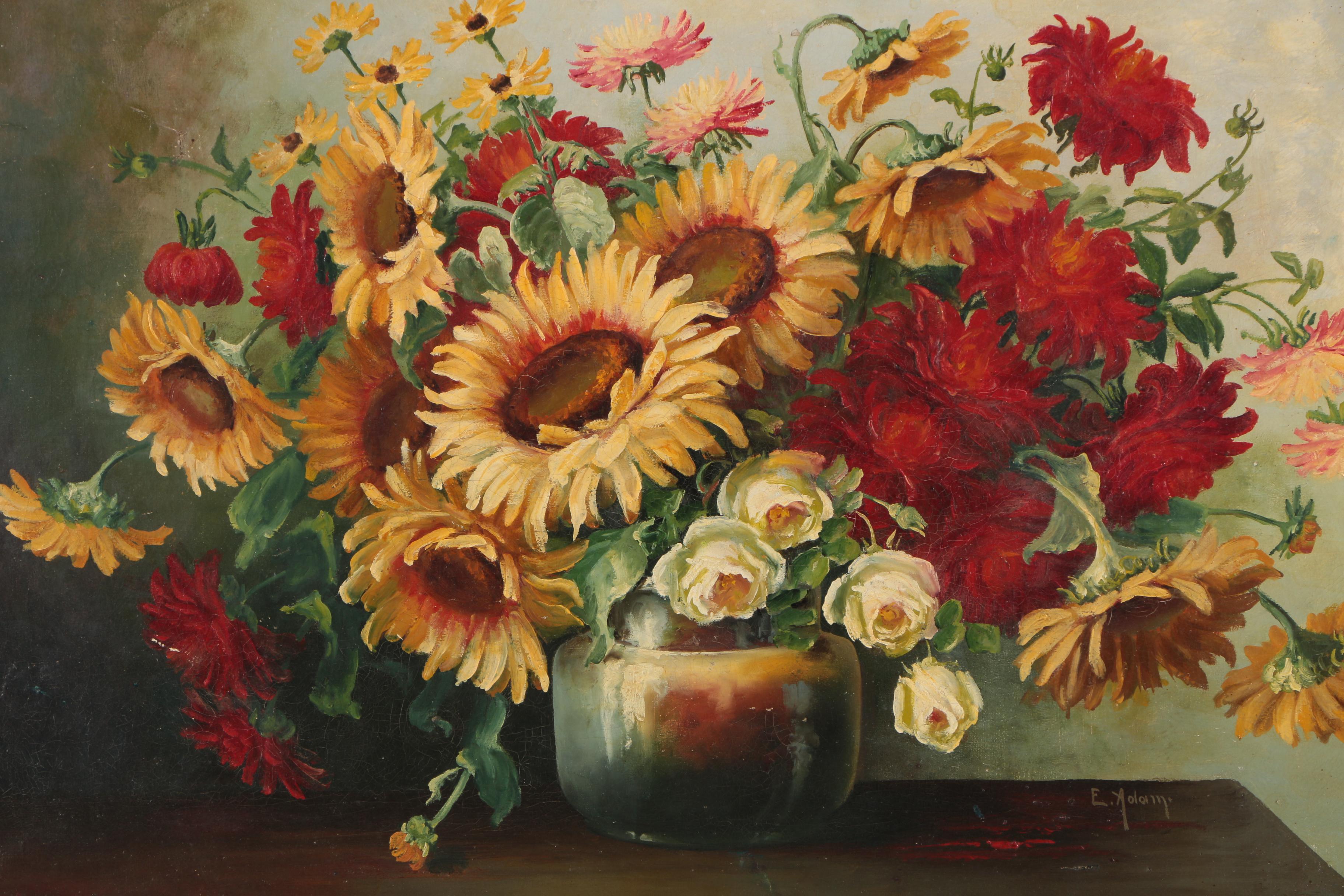 Floral Still Life Oil Painting