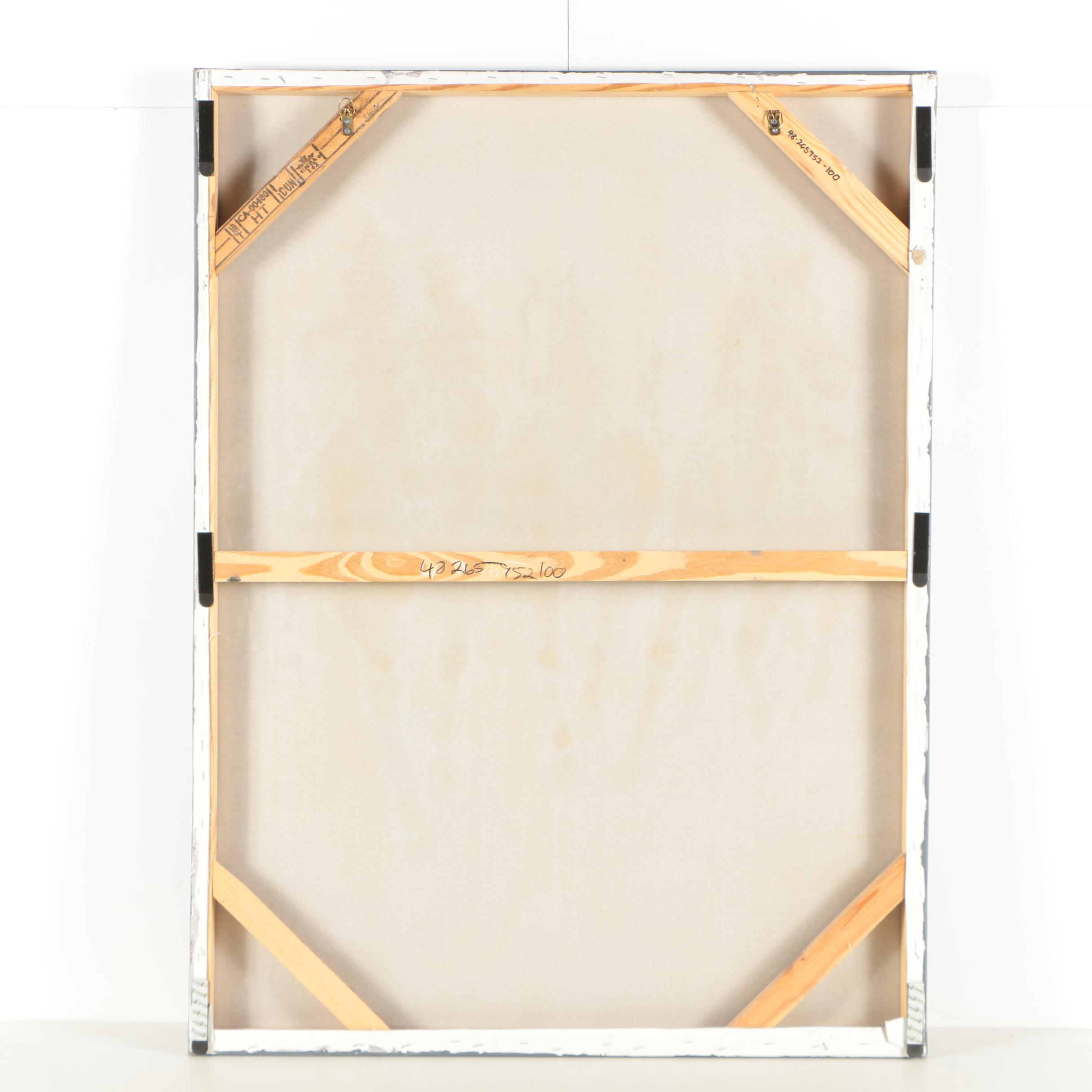 Oil Painting of Horse Stampede