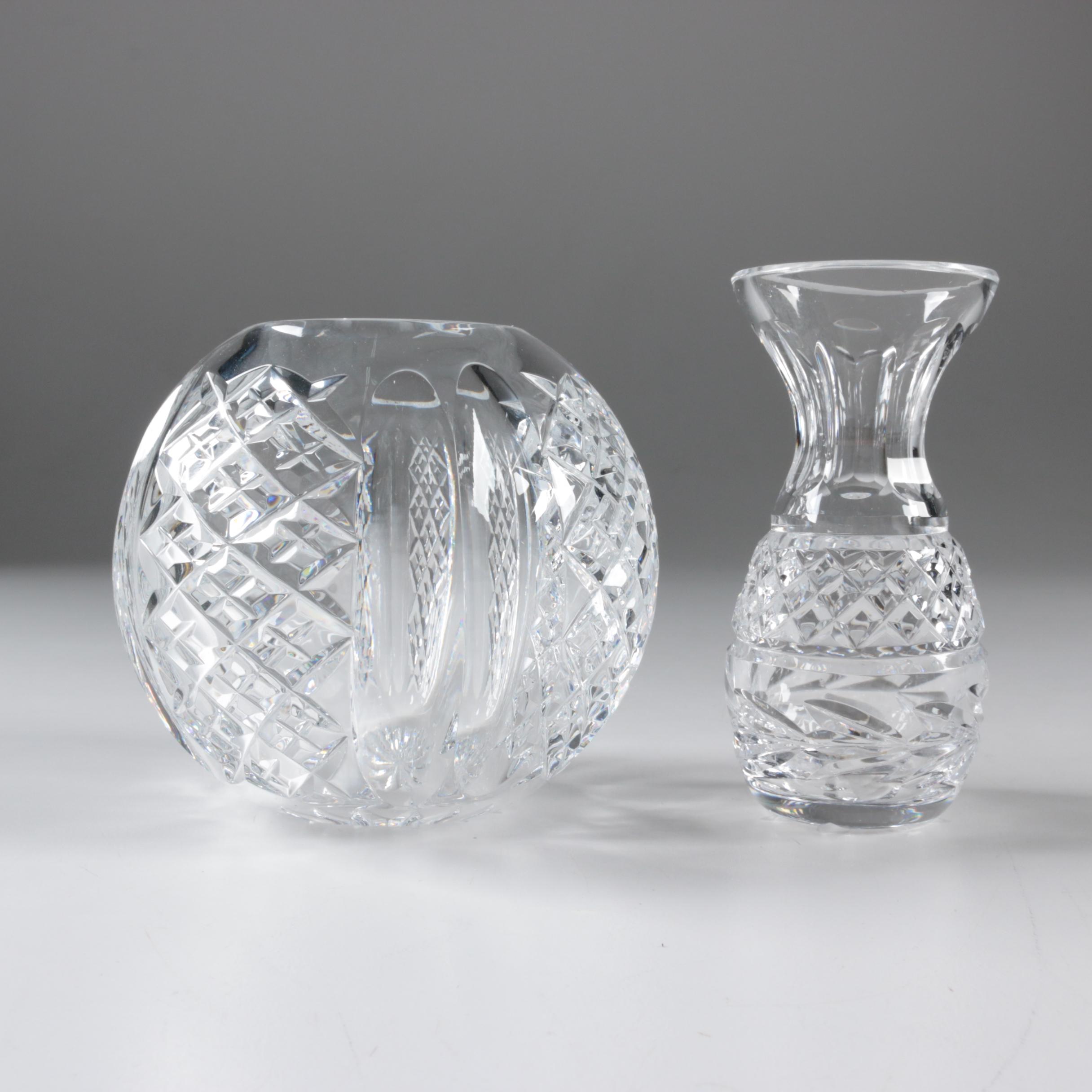 Waterford Crystal Vases and Ash Receiver