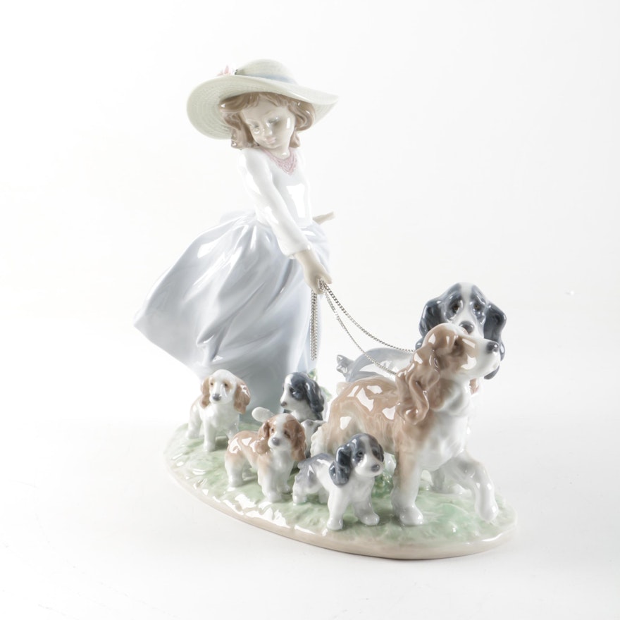 Lladró "Puppy Parade" Porcelain Figurine