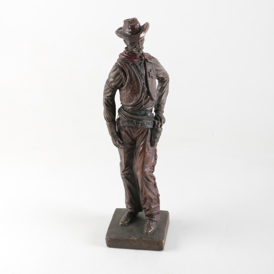 Austin Productions Resin Cowboy Sculpture