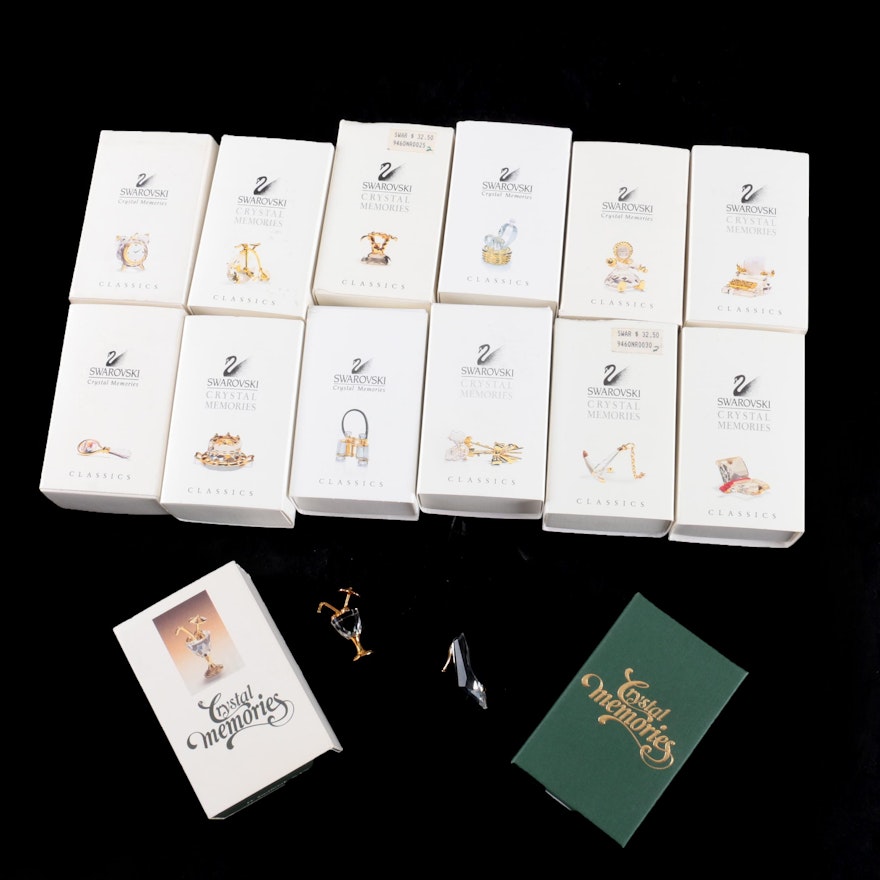 Swarovski "Crystal Memories Classics" Collection with Boxes
