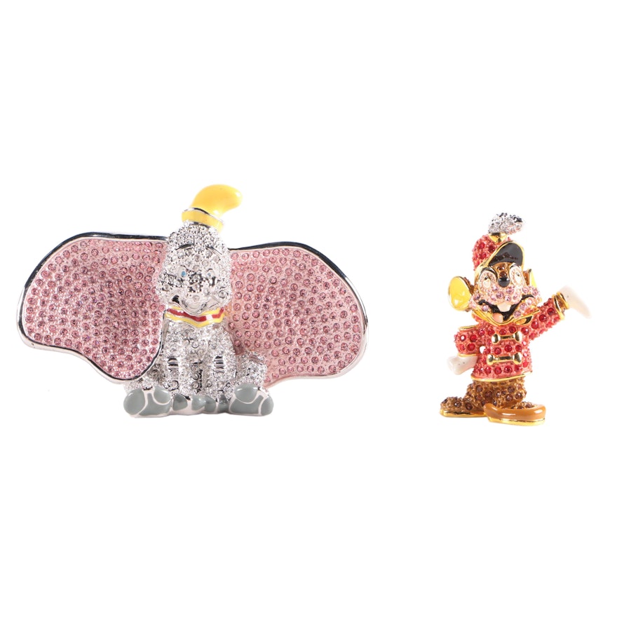Disney Arribas "Dumbo" and  "Timothy Q Mouse" Figurine