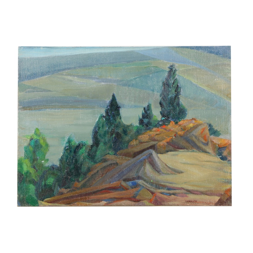 Carolyn Zimmerman Oil Painting "Guarding the Valley"