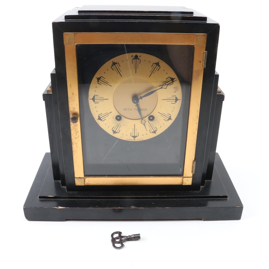 Seth Thomas Art Deco Mantel Clock