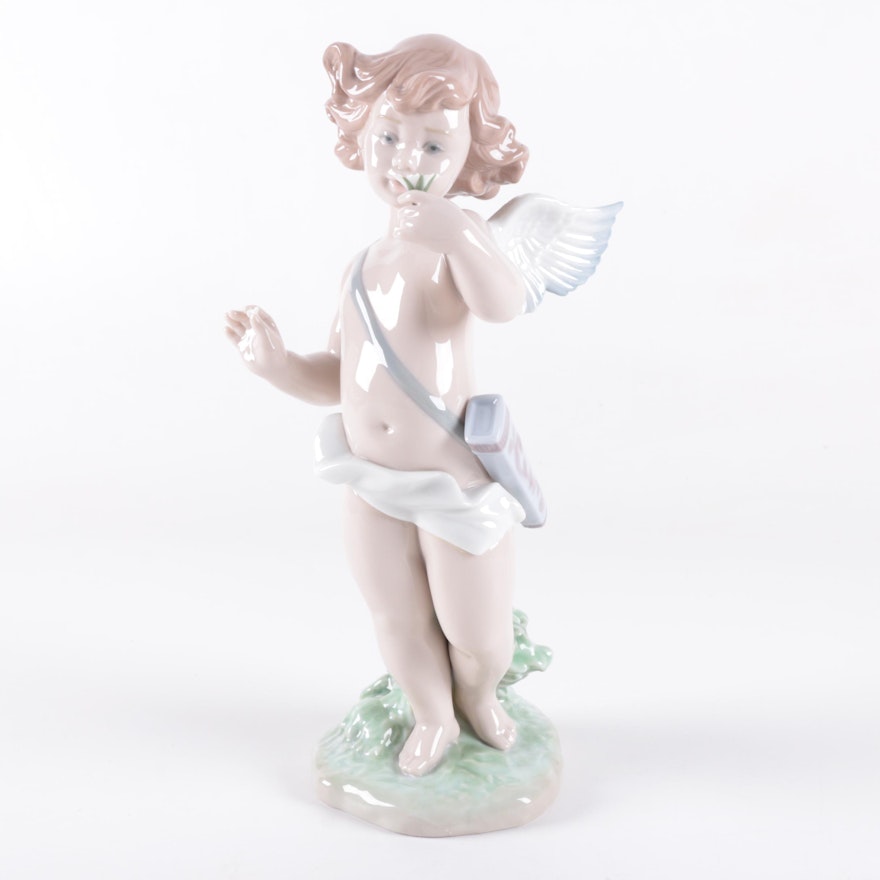 Lladró Signed "Cupid in Love" Figurine