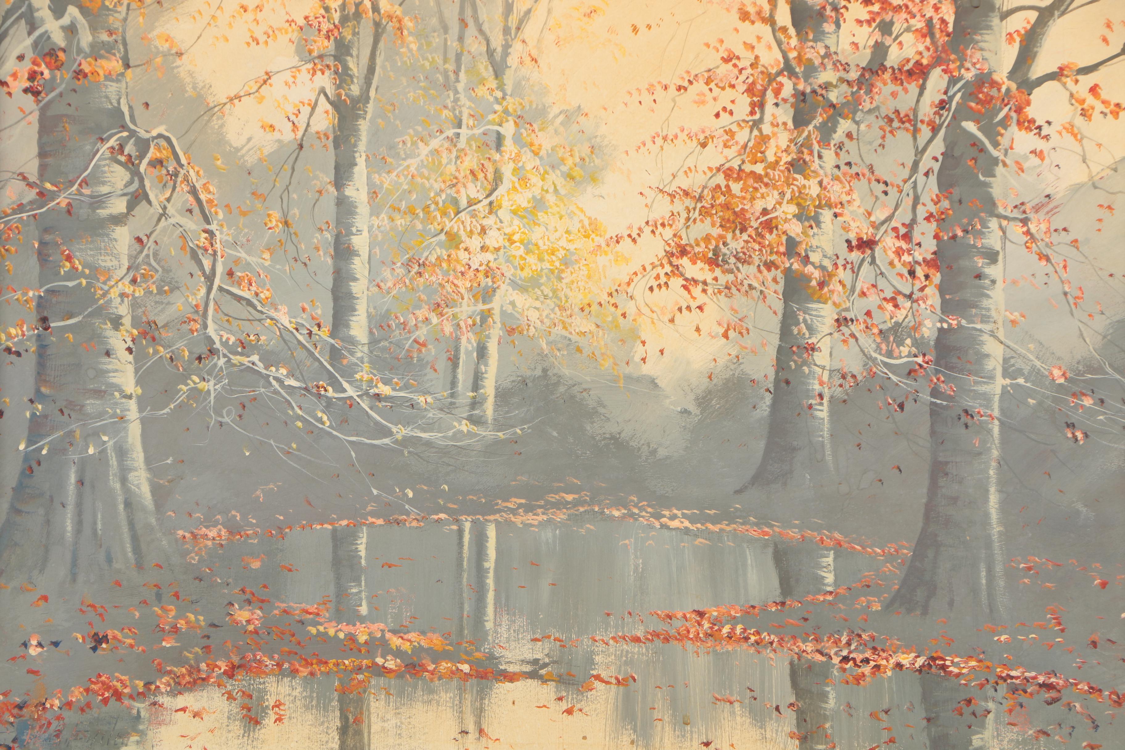 William A. Eyden Jr. Oil Painting of Forest Landscape