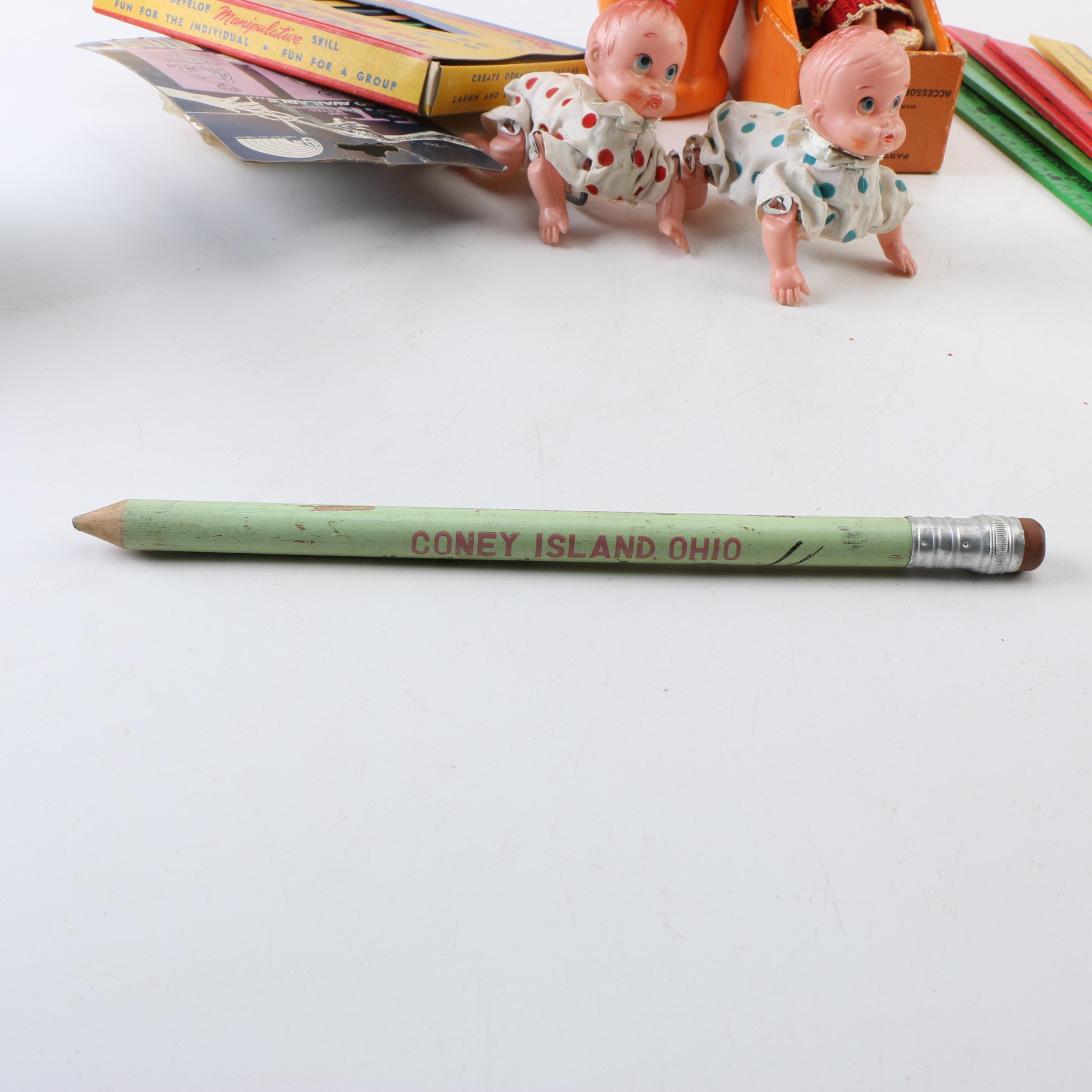 E.T. Collectibles, Vintage Vinyl Dolls, Doodle Stix and Other Toys