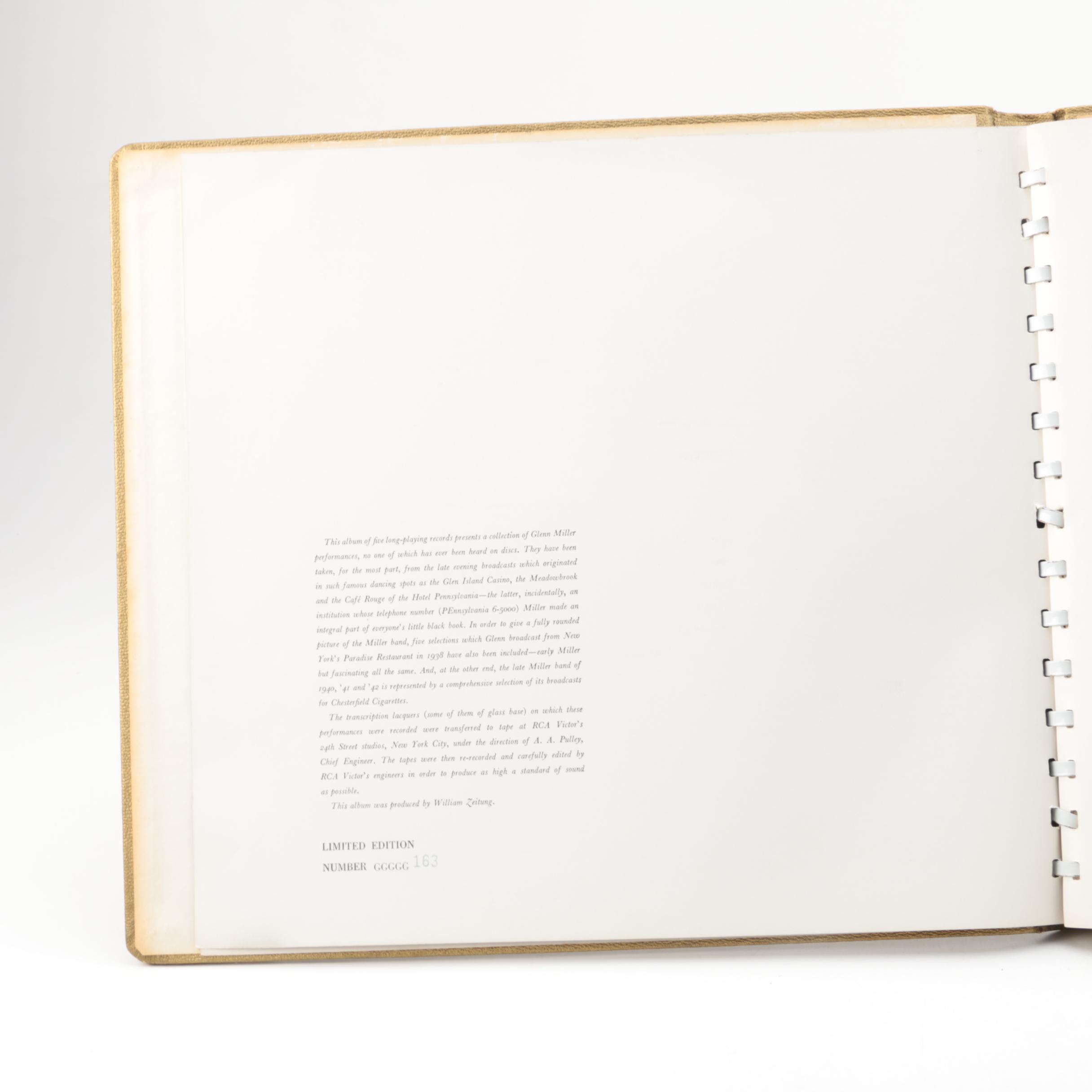 Limited Edition Glenn Miller and His Orchestra, Volume Two Boxed Record Set