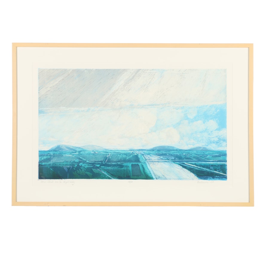 Buchanan Limited Edition Serigraph "Storm Clouds Over the Skagil Valley"