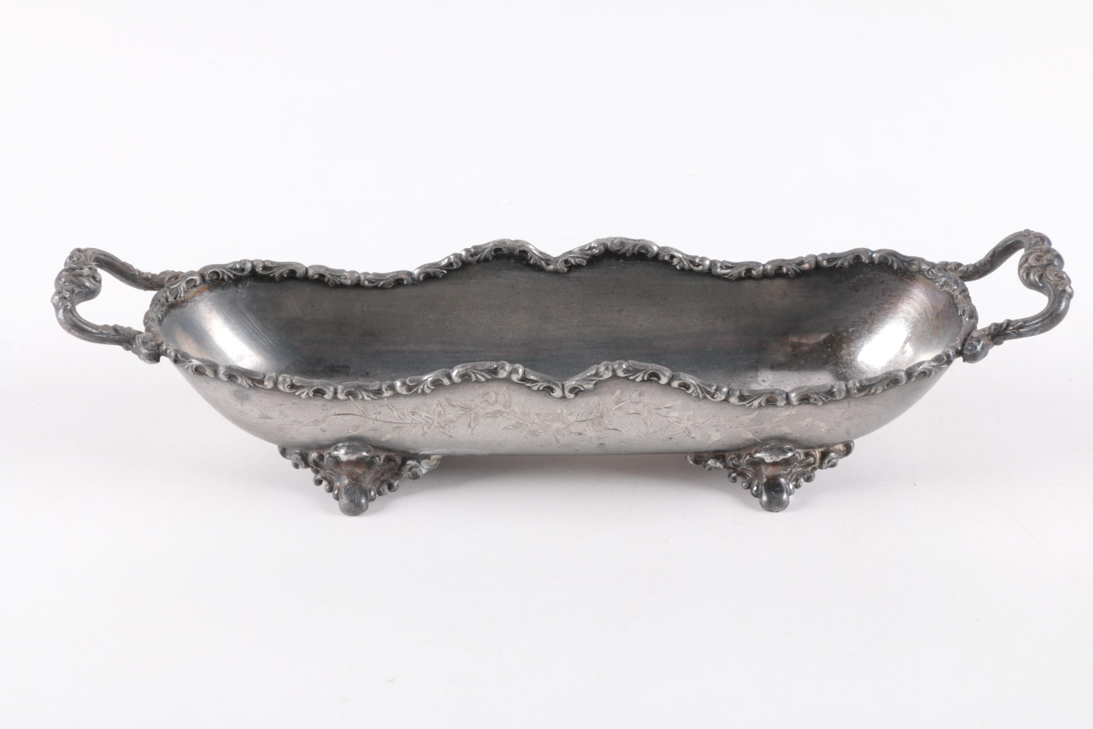 Reed & Barton Silver Plate Pitcher and Other Silver Plate and Porcelain